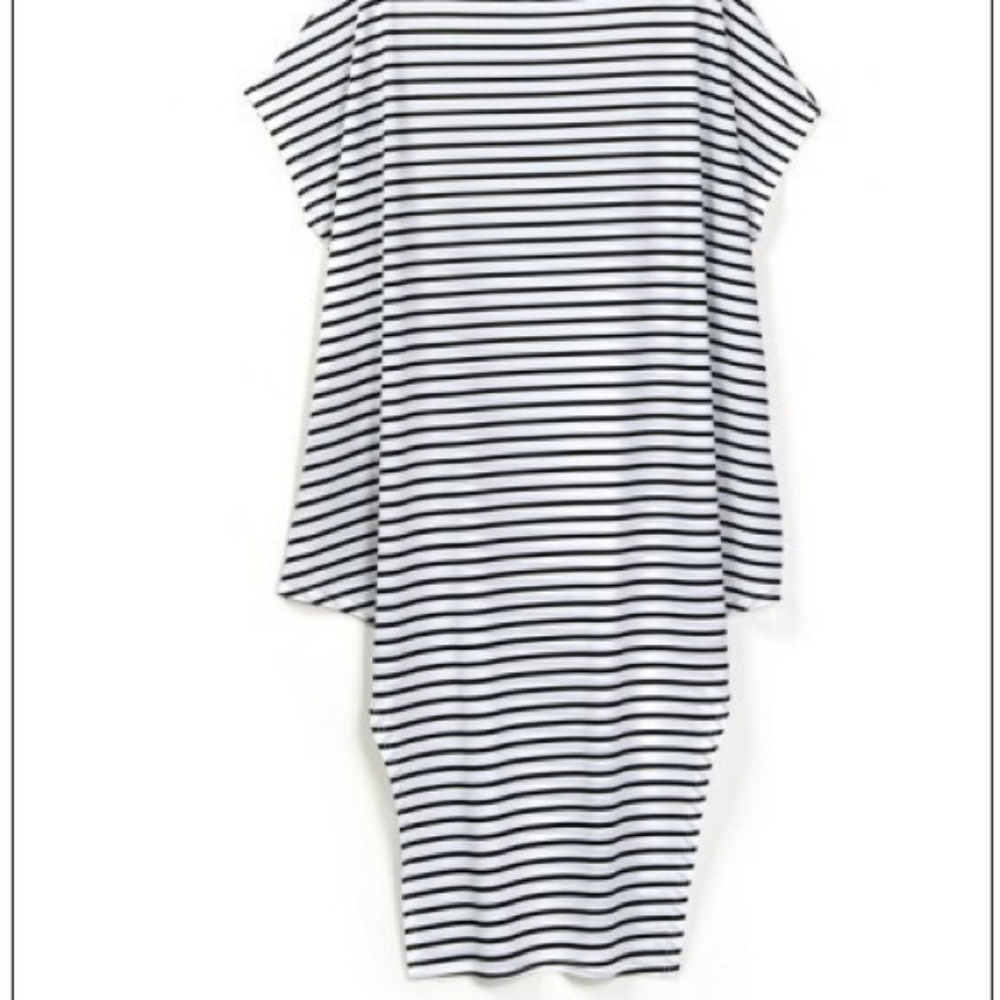 Black/white Stripe Maxi Dress DR104* - Picture 2 of 4